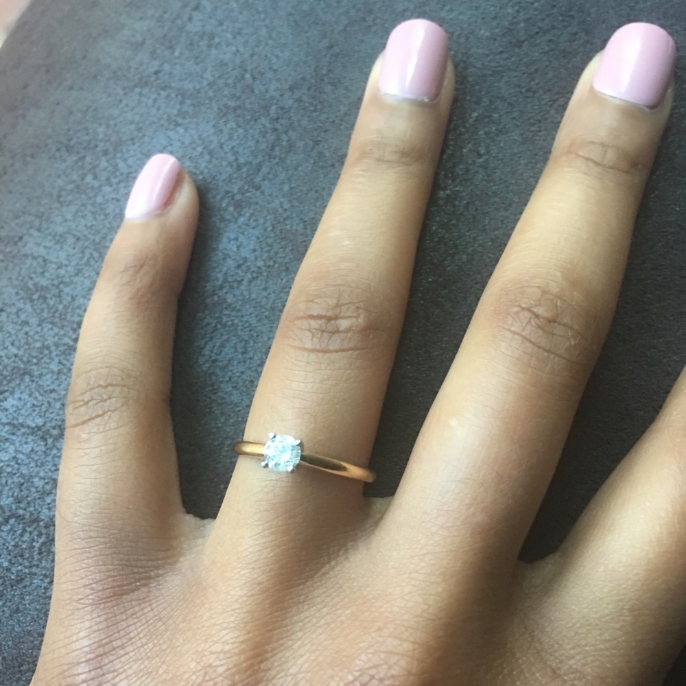 🚫Sold🚫14K Yellow Gold Solitaire Diamond Ring